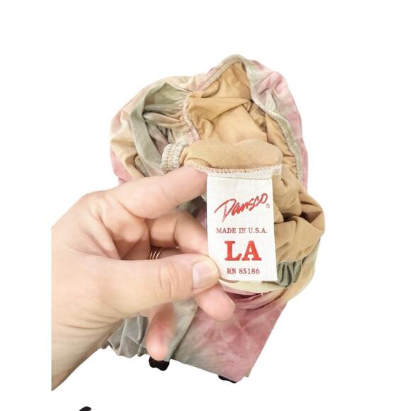 Dansco Watercolor Multicolor High Neck Lyrical Costume Sharkbite Hem Adult Large - Picture 9 of 12